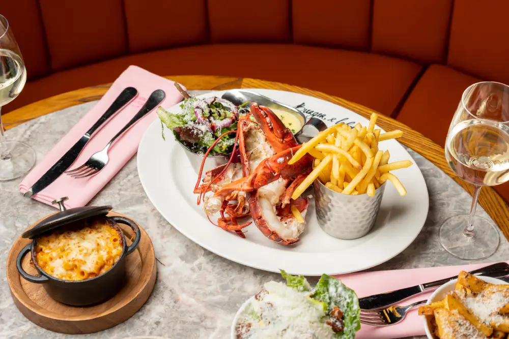 lobster and fries
